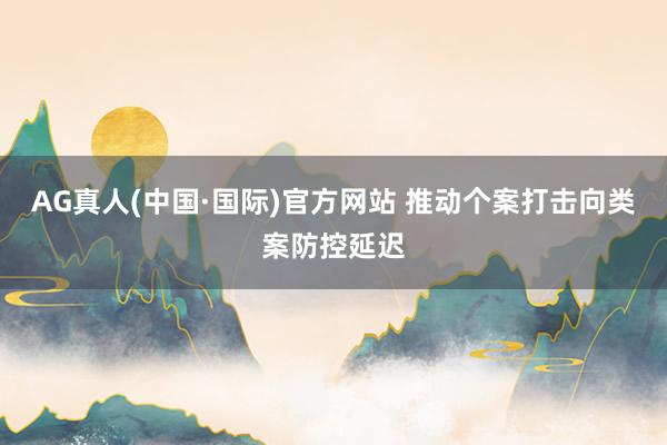 AG真人(中国·国际)官方网站 推动个案打击向类案防控延迟